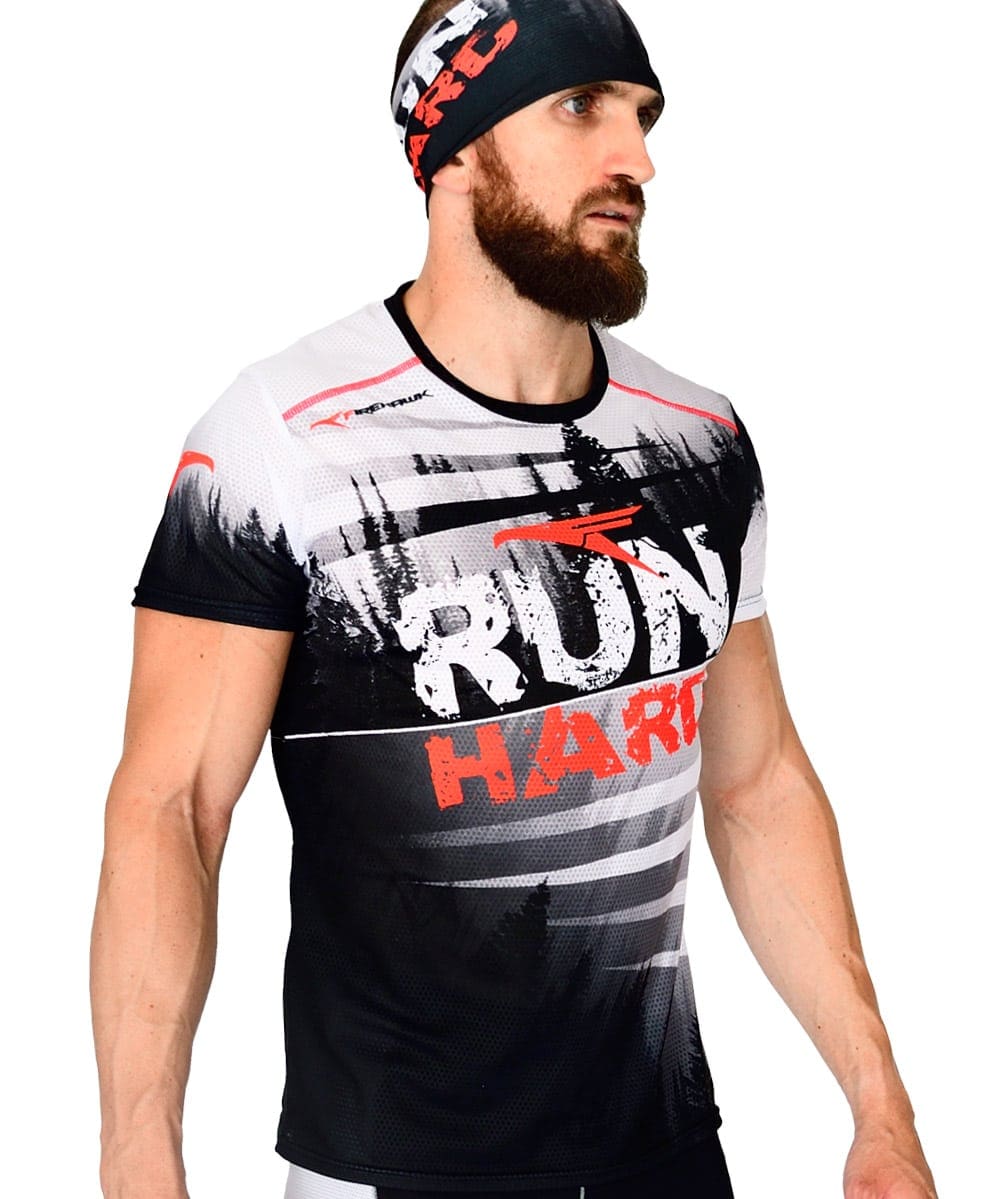 Camiseta Trail Running Hombre # Run Hard - Imagen 3