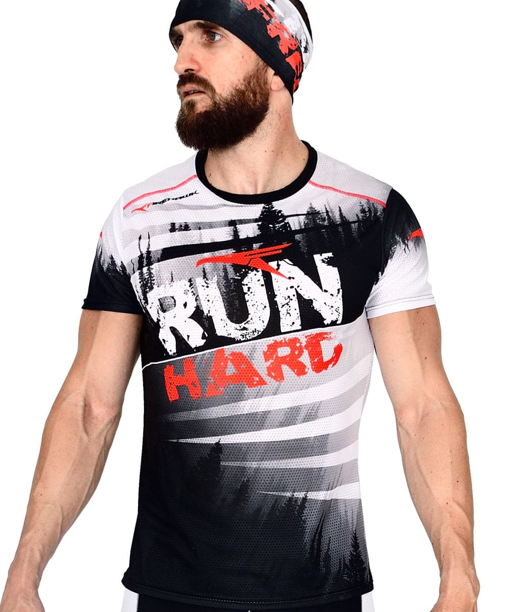 Camiseta Trail Running Hombre # Run Hard - Imagen 2