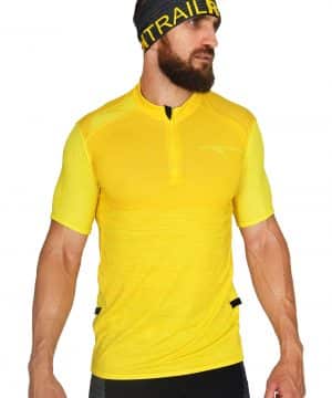 Camiseta cremallera Trail Running  #Lemon