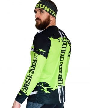 Camiseta trail running Manga larga #Mountain Addicted