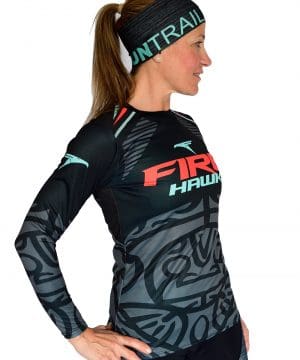 Camiseta mujer trail running Manga larga #Maori