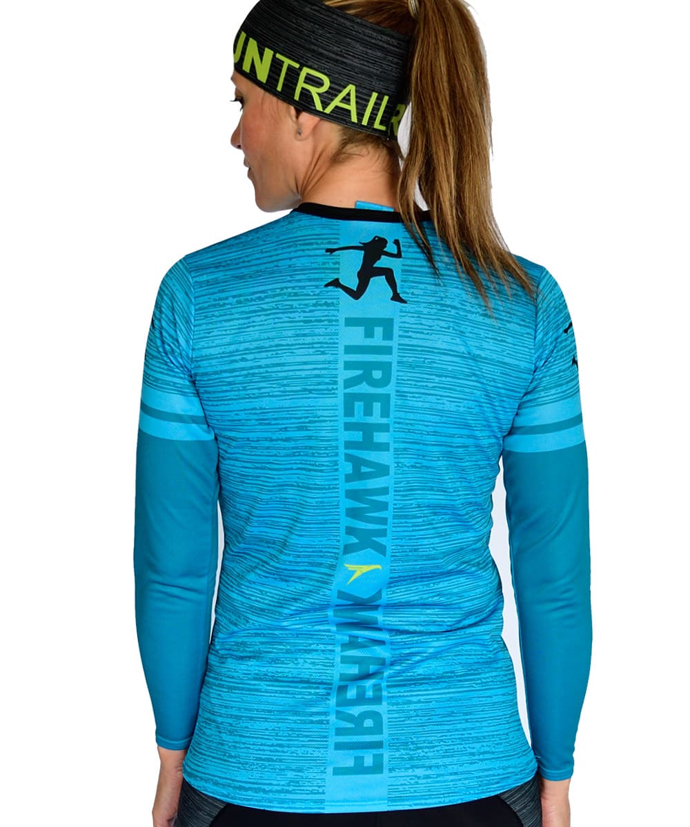 Camiseta mujer trail running Manga larga #Mountain woman - Imagen 5