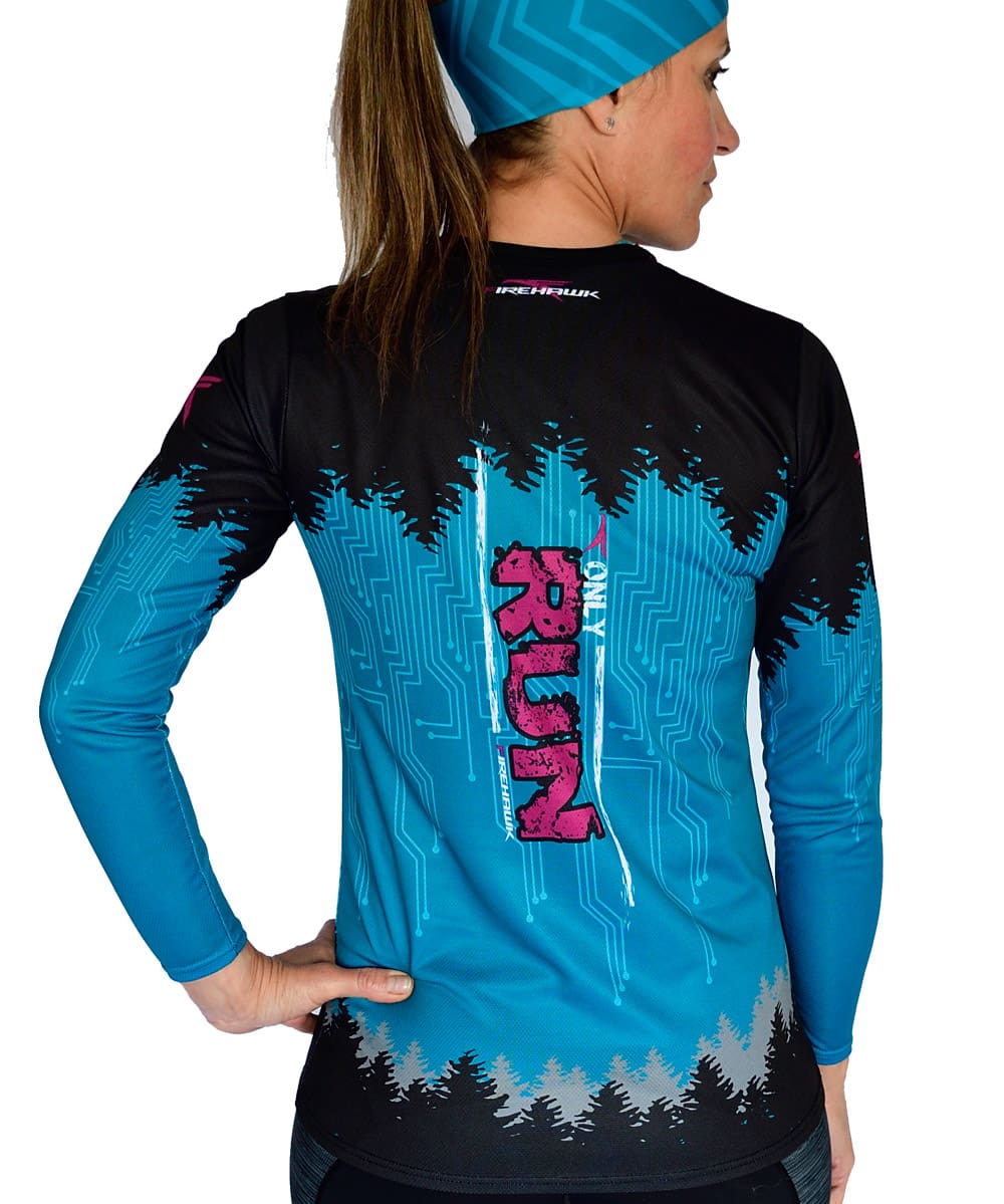 Camiseta mujer trail running Manga larga #Only Run - Imagen 4