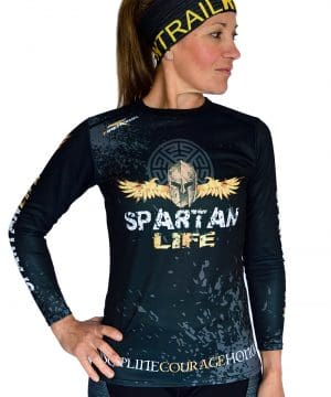 CAMISETA MUJER MANGA LARGA TRAIL RUNNING MODELO SPARTAN LIFE