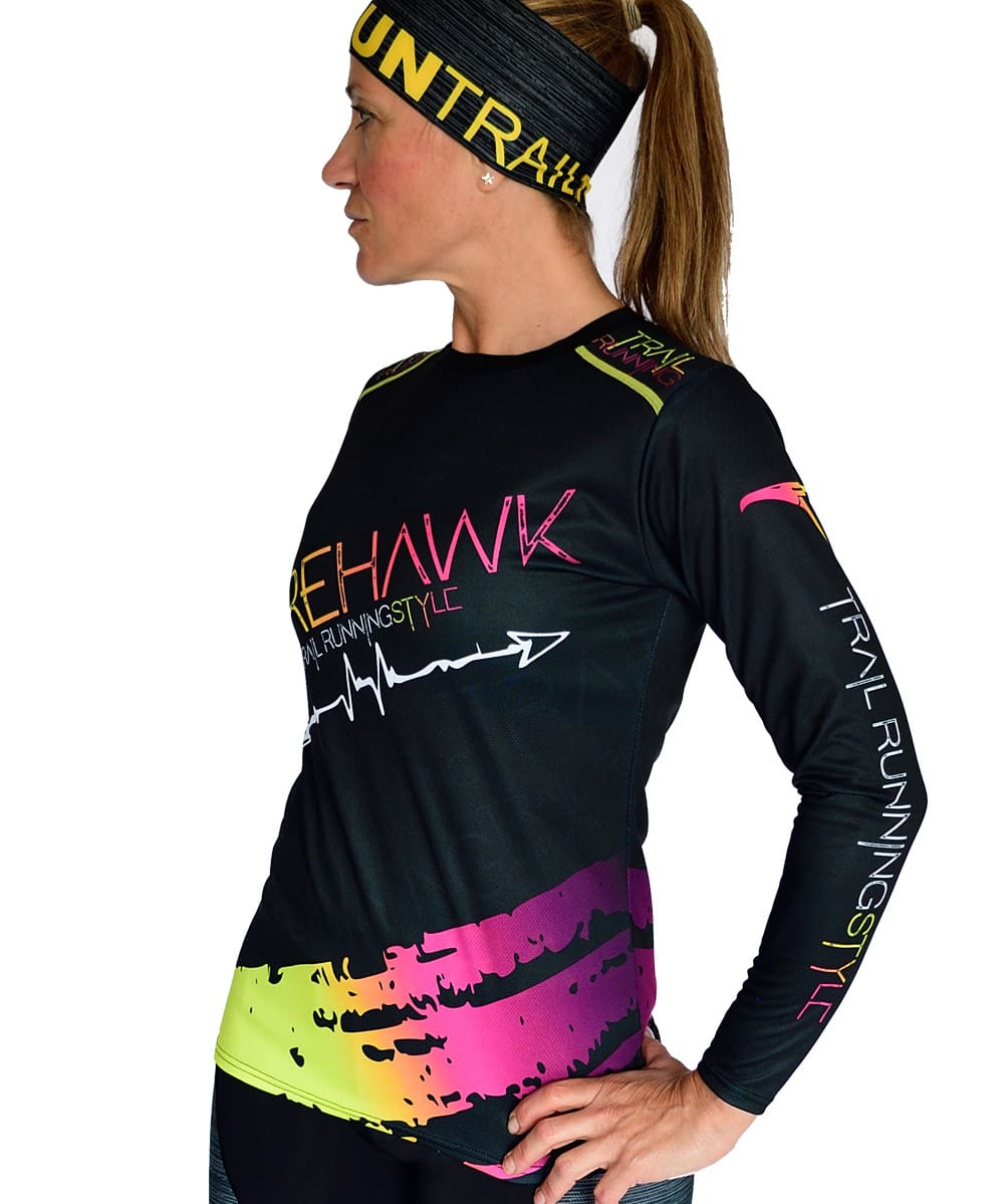 Camiseta mujer trail running Manga larga #Style - Imagen 3