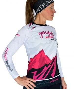 Camiseta mujer trail running Manga larga #Young