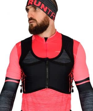 Mochila hidratación trail running #Minimal coral