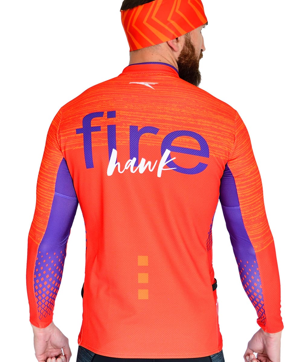 Sudadera técnica trail running #Pure trail Orange - Imagen 5