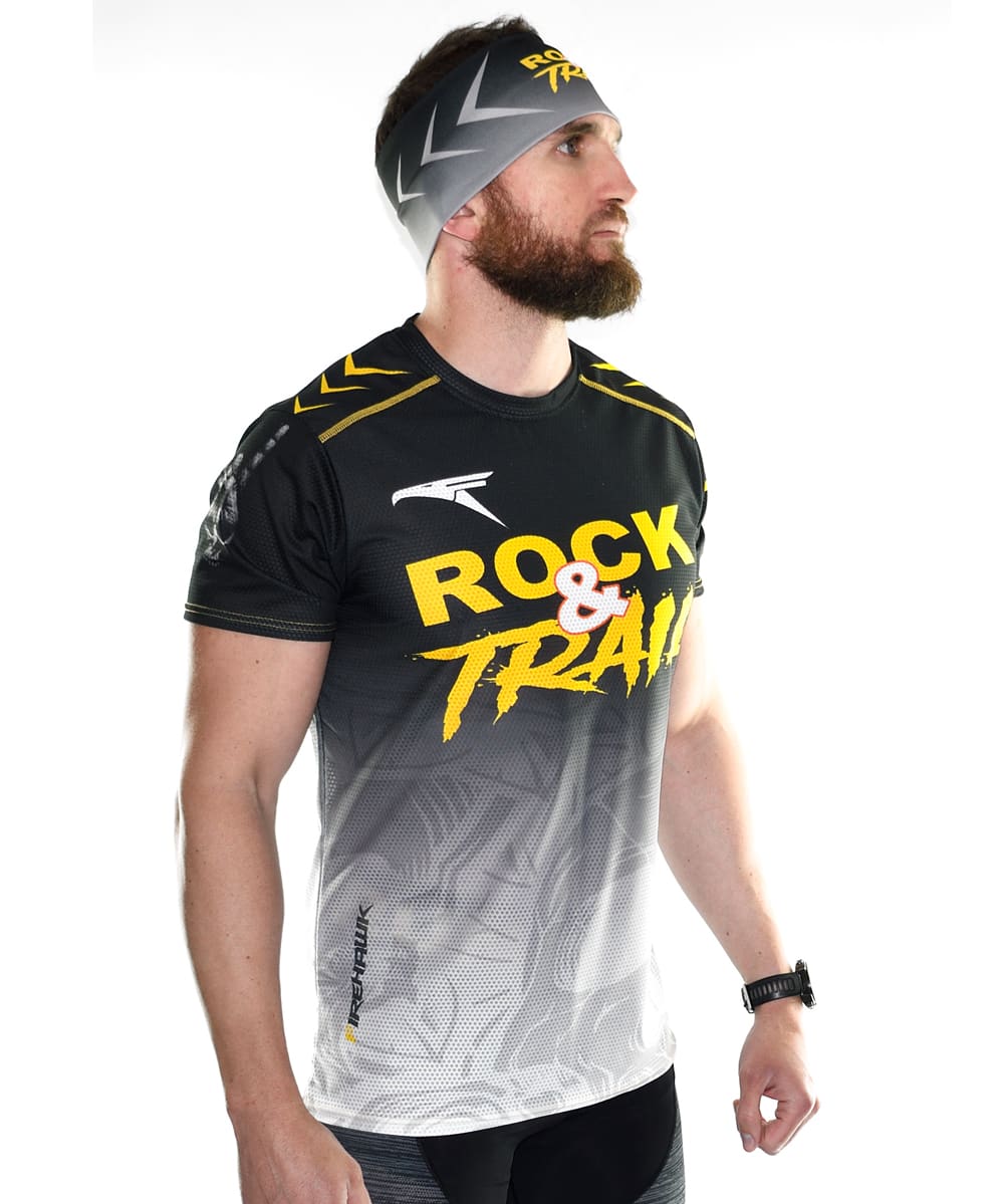 Camiseta Trail Running Hombre # Rock&Trail Grey
