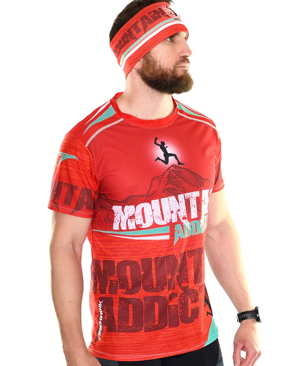 Camiseta Trail Running Hombre #Mountain Addicted '21 Red
