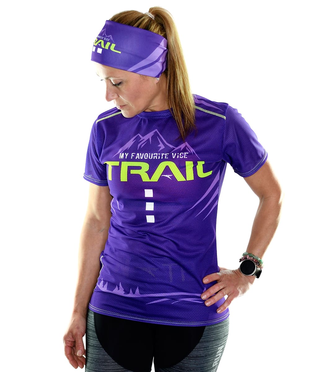 Camiseta Trail Running Mujer # Trail Vice Violet