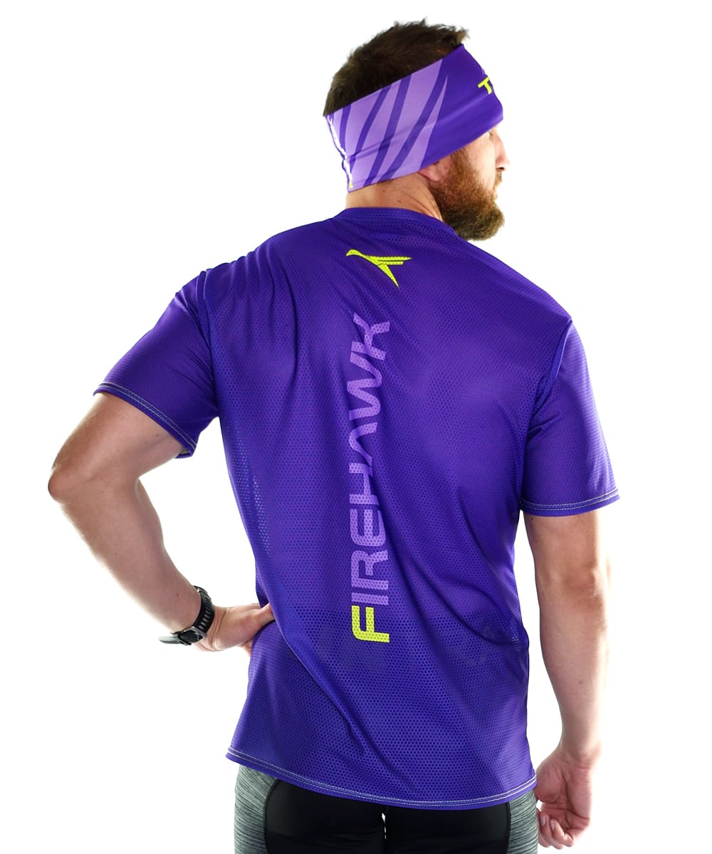 Camiseta Trail Running Hombre # Trail Vice Violet - Imagen 3