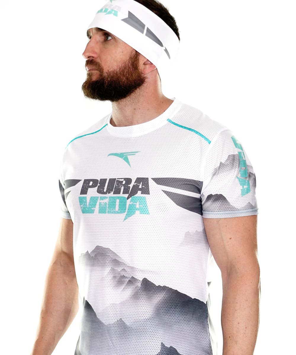 Camiseta Trail Running Hombre # Pura Vida Grey