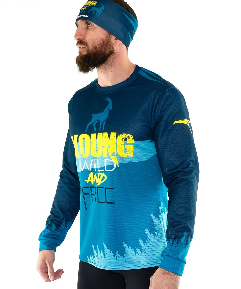 Camiseta hombre M larga #YOUNG, WILD, FREE - Imagen 3