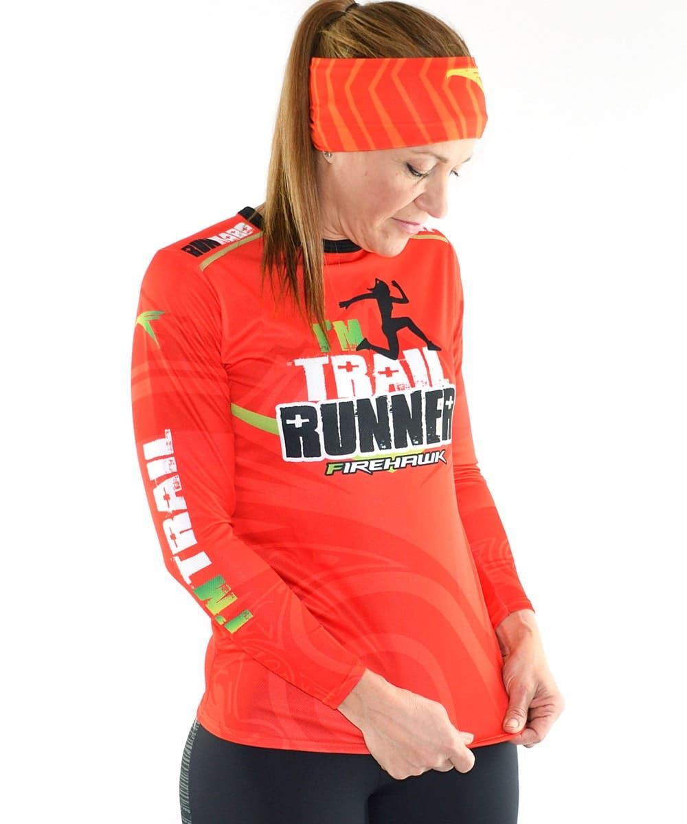 Camiseta mujer trail running Manga larga #I'M TRAIL - Imagen 3