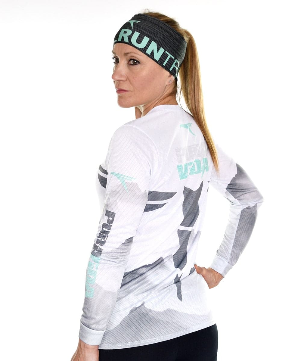 Camiseta mujer trail running Manga larga #PURA VIDA - Imagen 4