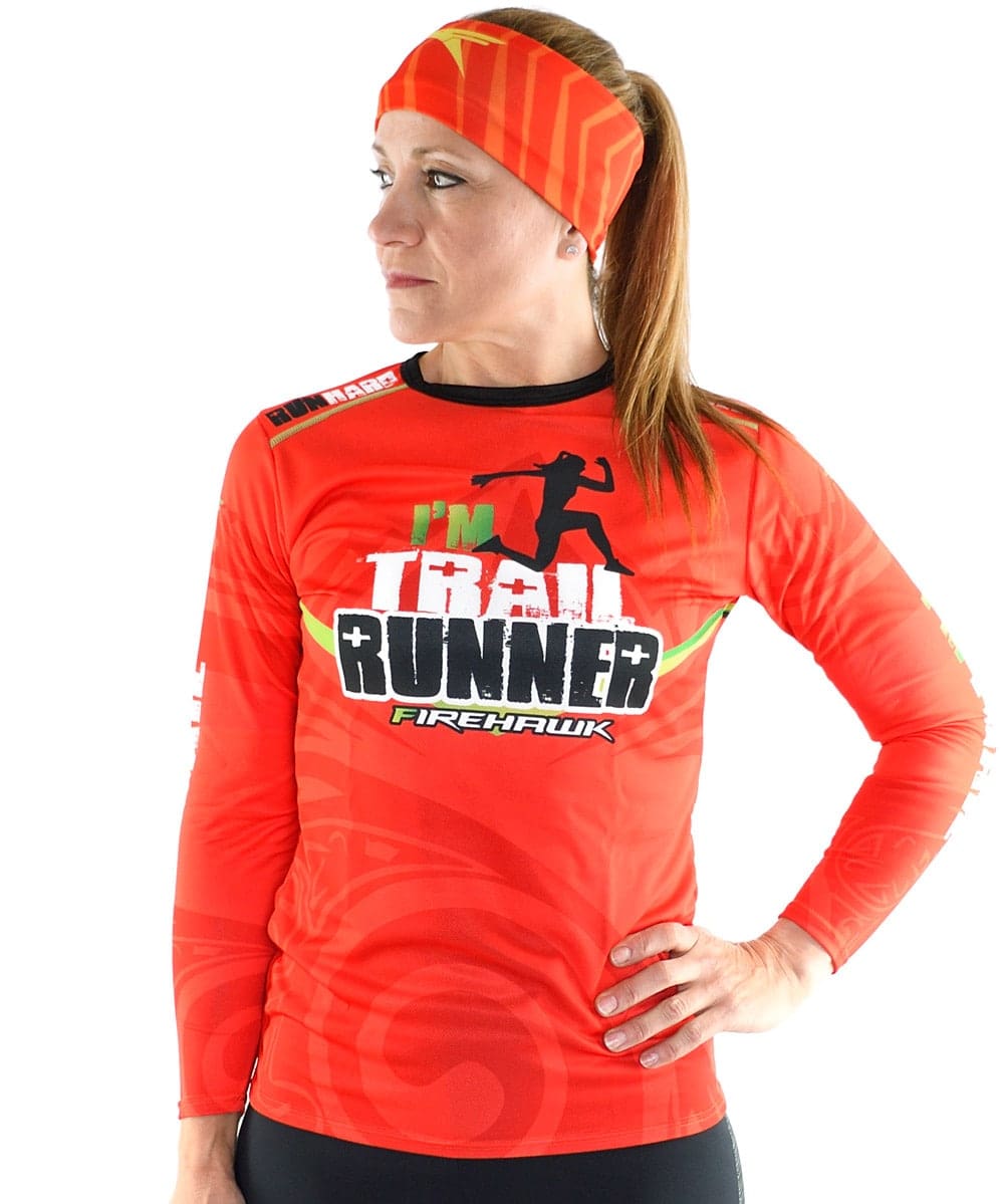 Camiseta mujer trail running Manga larga #I'M TRAIL