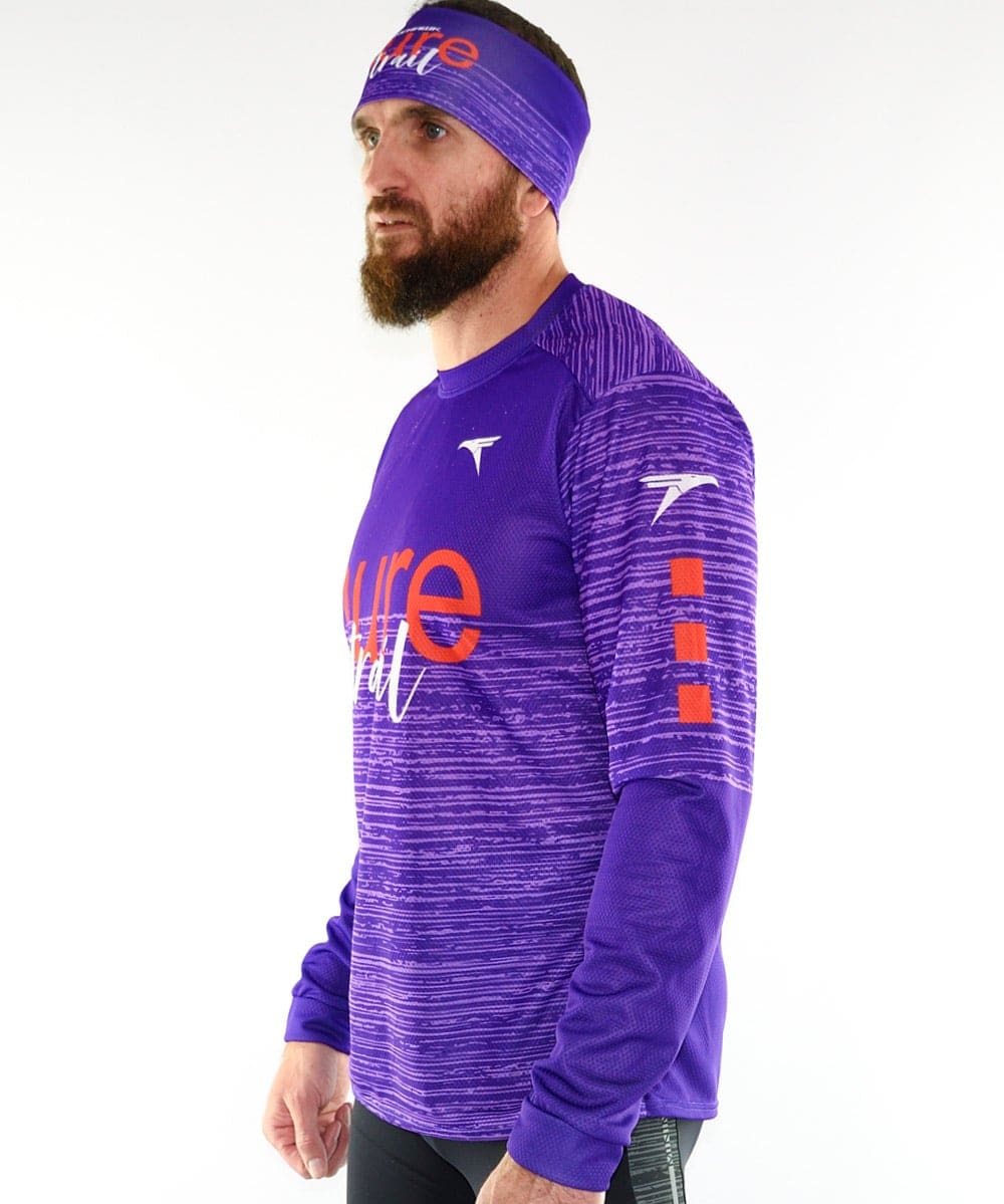 Camiseta hombre M larga #Pure.T Purple - Imagen 3