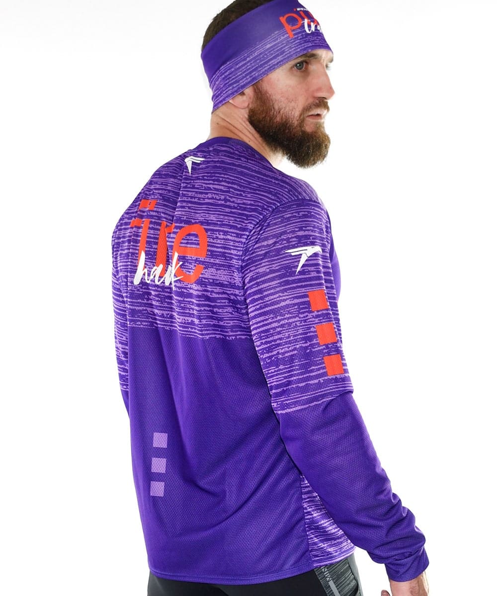 Camiseta hombre M larga #Pure.T Purple - Imagen 4