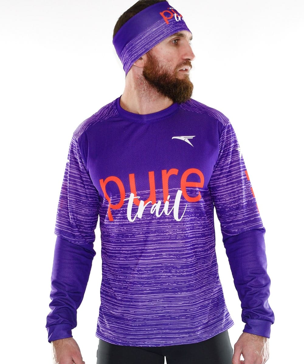 Camiseta hombre M larga #Pure.T Purple
