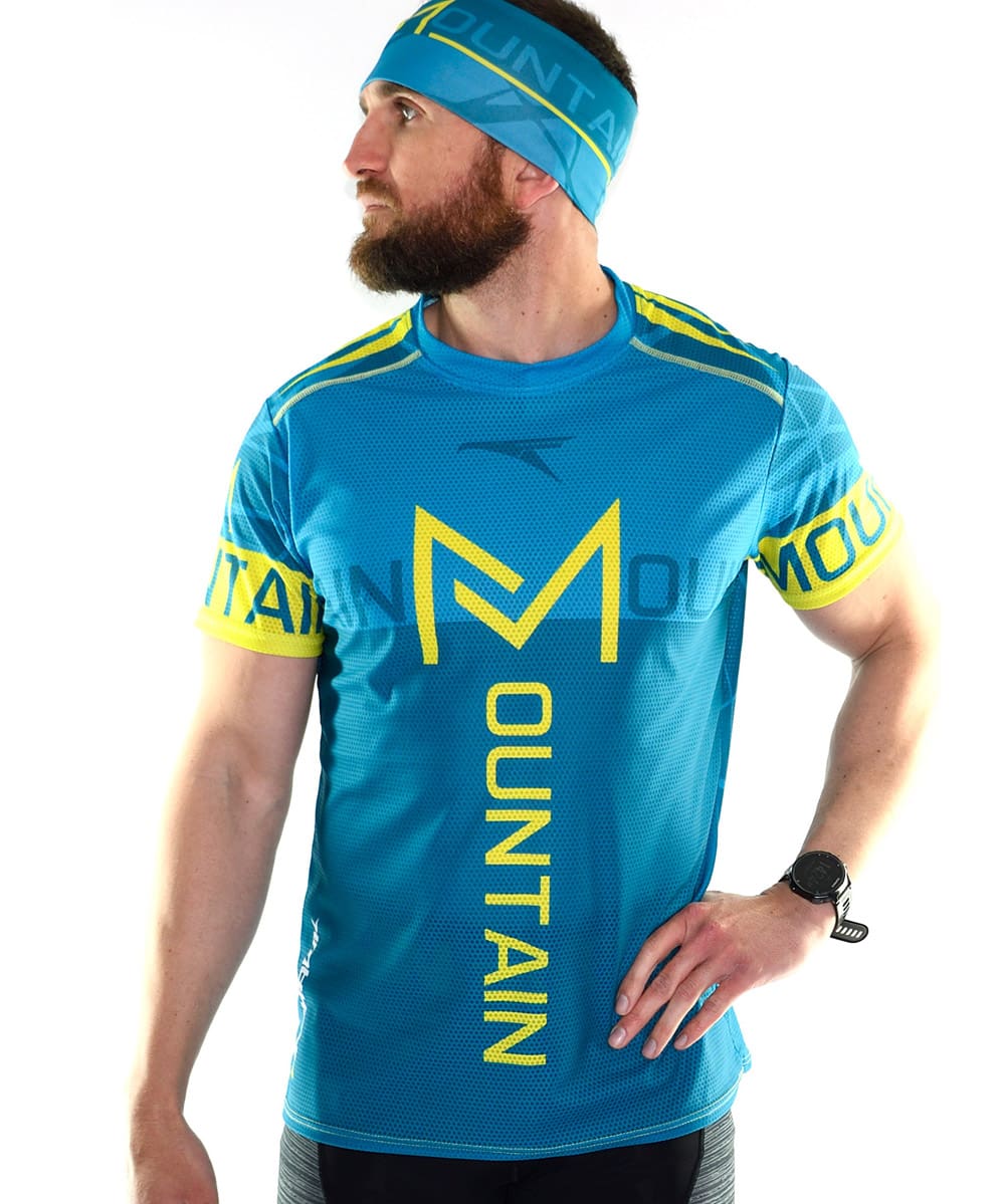 Camiseta Trail Running Hombre # Mountain Blue Sky