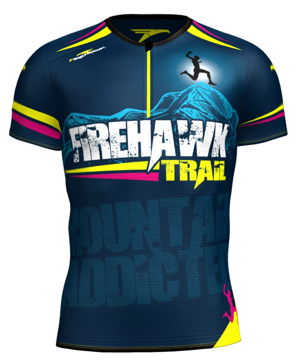 Camiseta deportiva Manga corta cremallera Trail Running #Eventos