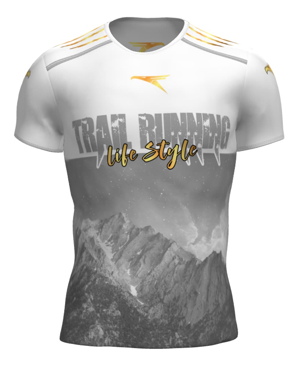 Camiseta Trail Running Unisex #WHITE MOUNTAIN