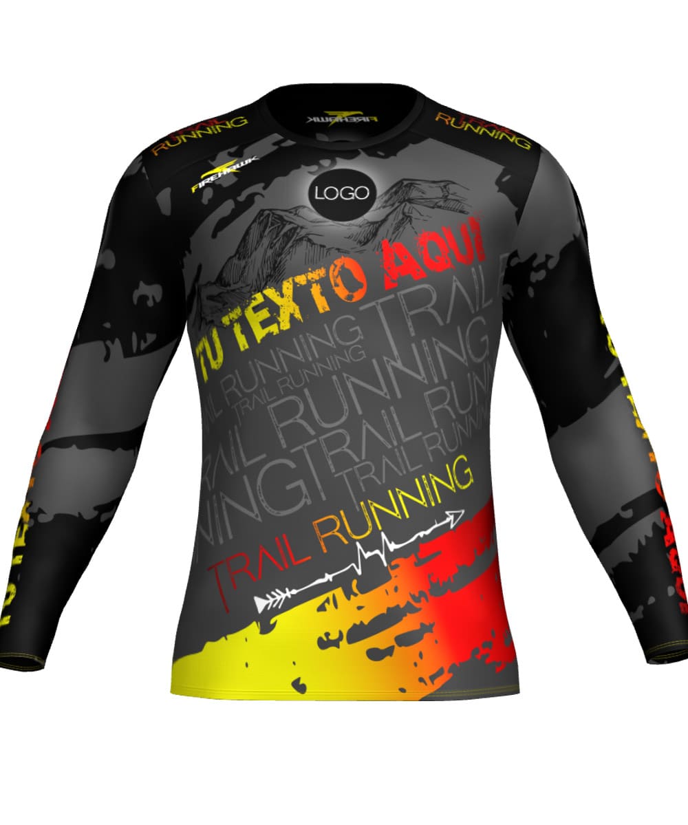 Camiseta M.Larga Trail Running Personalizada # Diseño 10