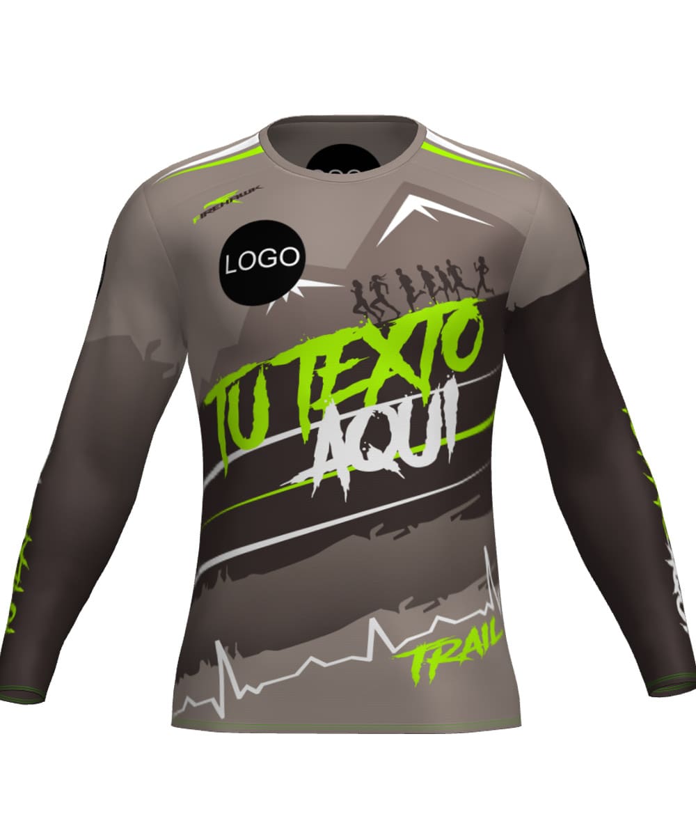 Camiseta M.Larga Trail Running Personalizada # Diseño 14