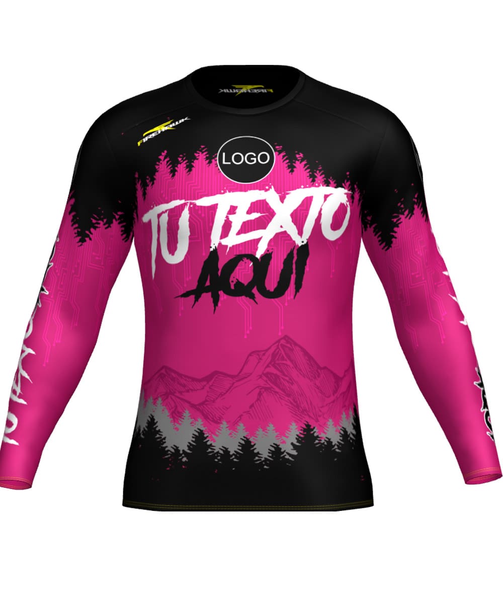 Camiseta M.Larga Trail Running Personalizada # Diseño 4