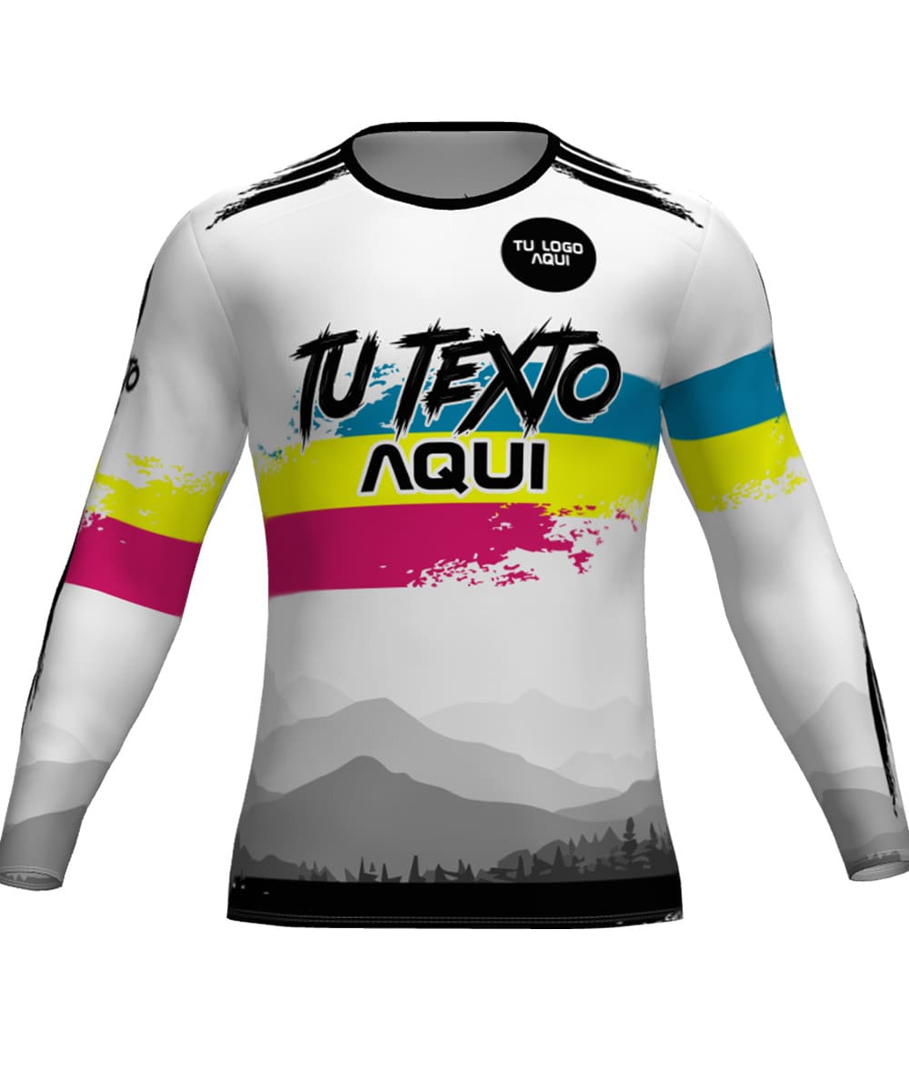 Camiseta M.Larga Trail Running Personalizada # Diseño 34
