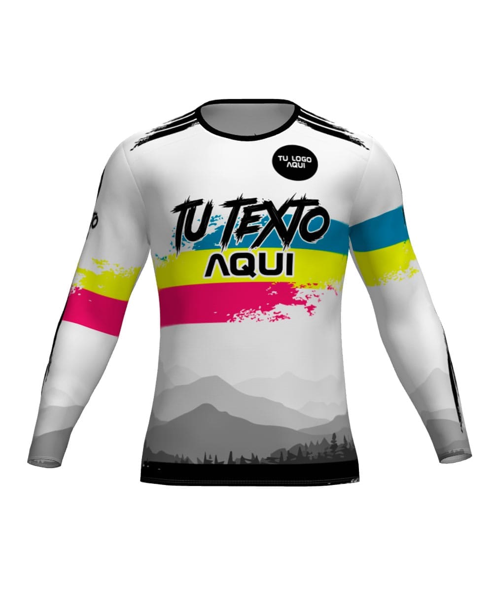 Camiseta M.Larga Trail Running Personalizada # Diseño 34