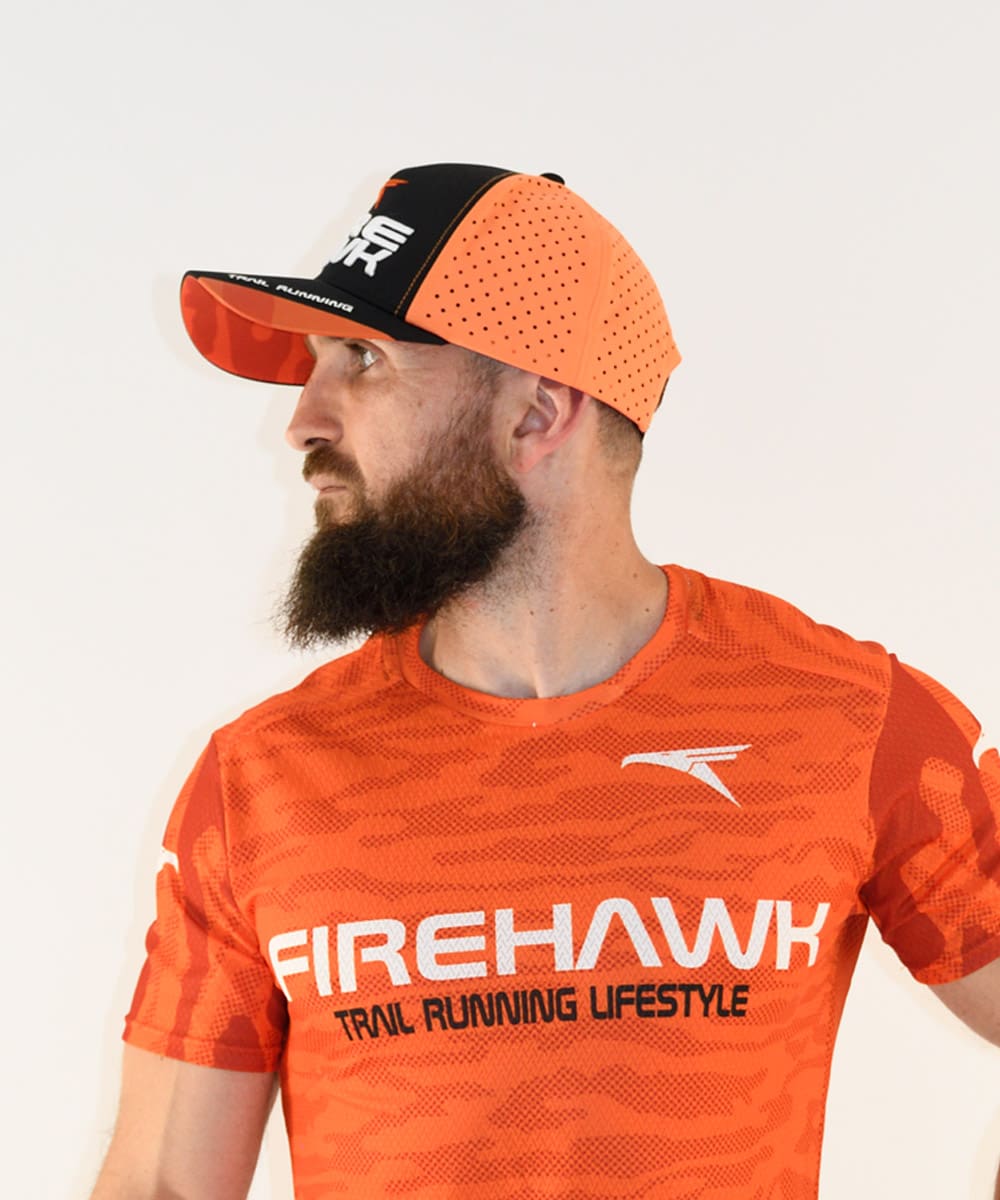 Gorra Casual trail running #Firehawk black - Imagen 6