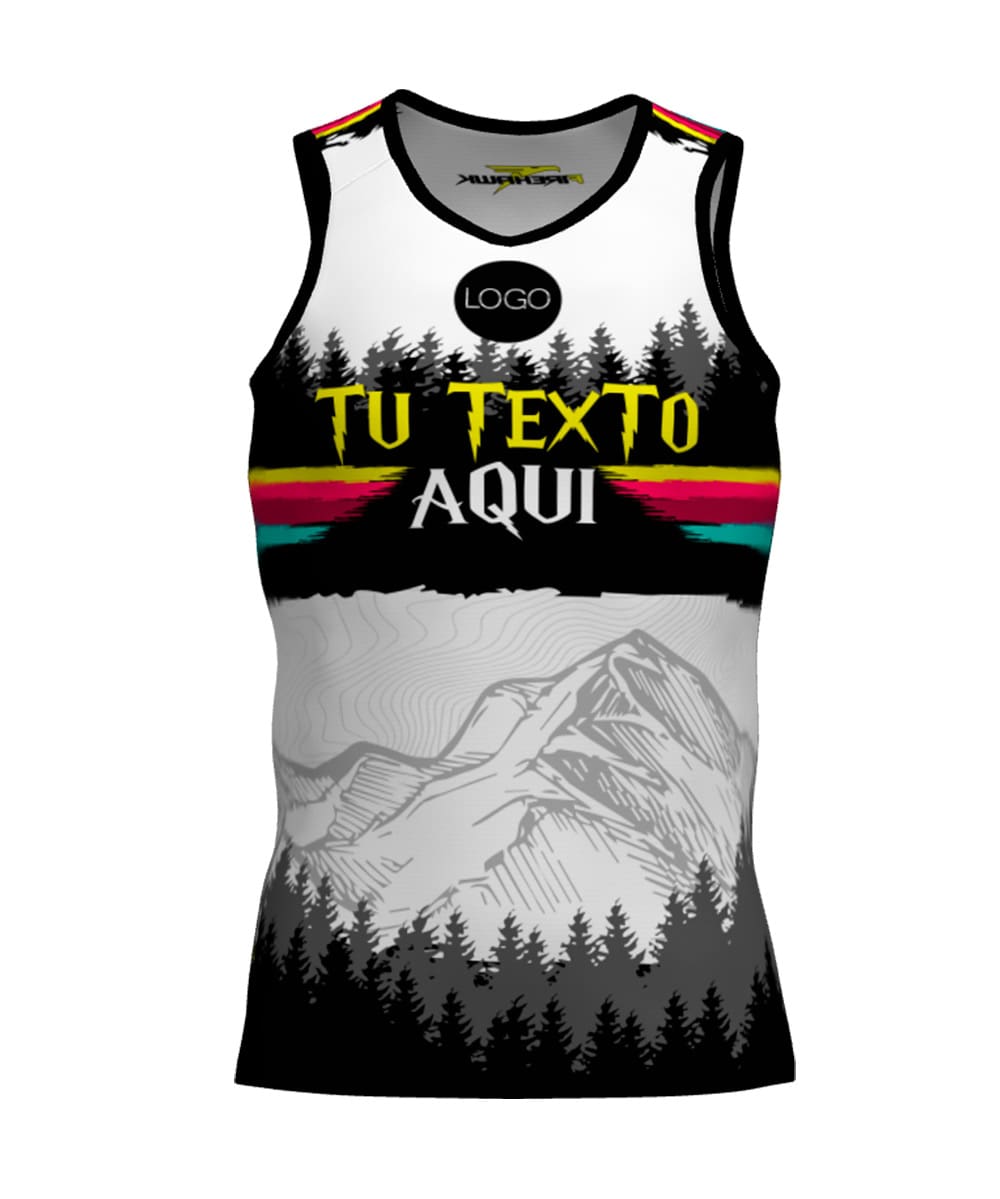 Camiseta Tirantes Trail Running Personalizada # Diseño 25