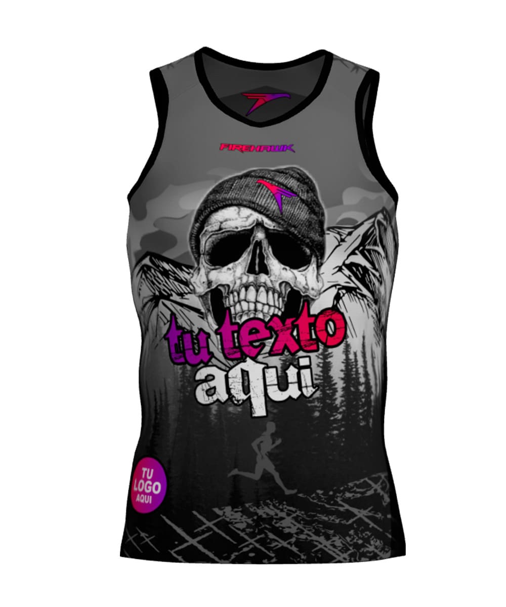 Camiseta Tirantes Trail Running Personalizada # Diseño 31