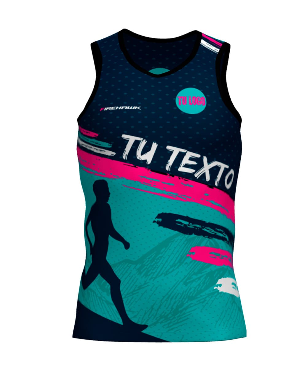 Camiseta Tirantes Trail Running Personalizada # Diseño 32