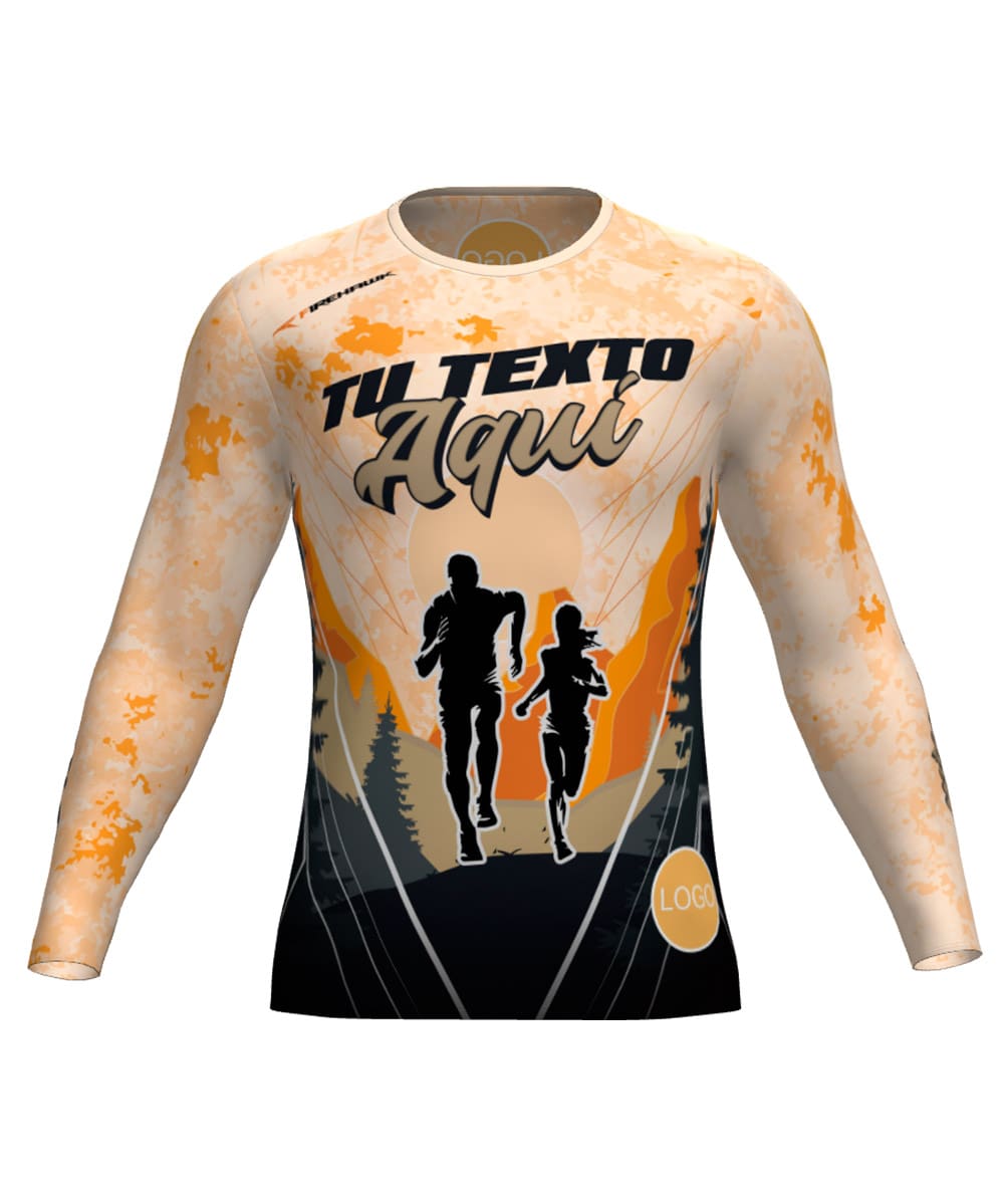 Camiseta M.Larga Trail Running Personalizada # Diseño 46
