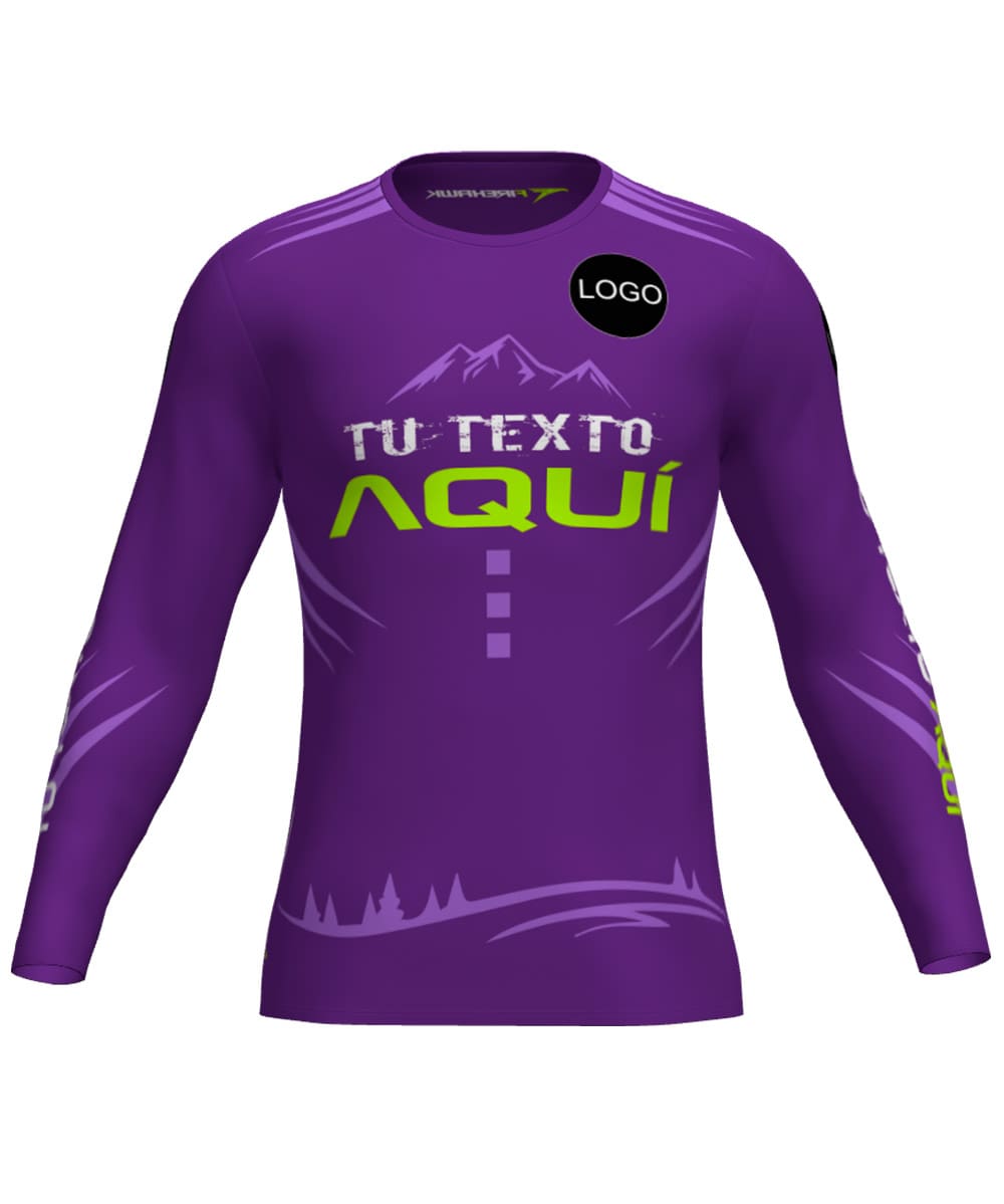 Camiseta M.Larga Trail Running Personalizada # Diseño 56