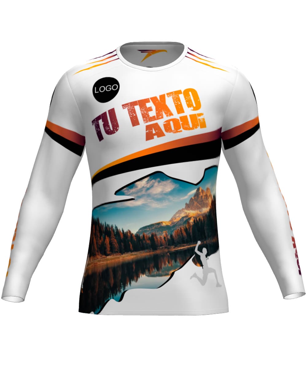 Camiseta M.Larga Trail Running Personalizada # Diseño 59