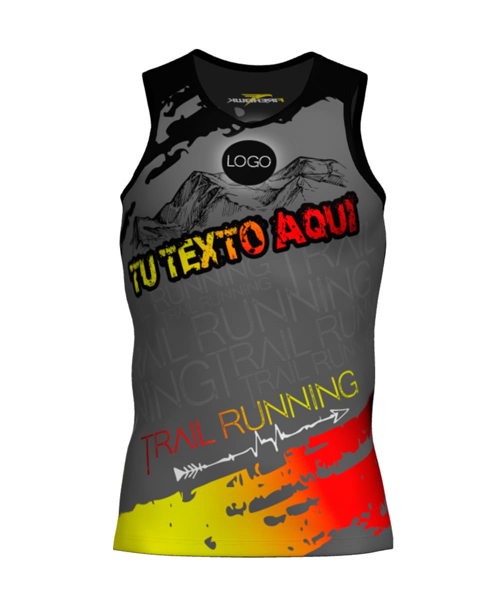 Camiseta Tirantes Trail Running Personalizada # Diseño 10