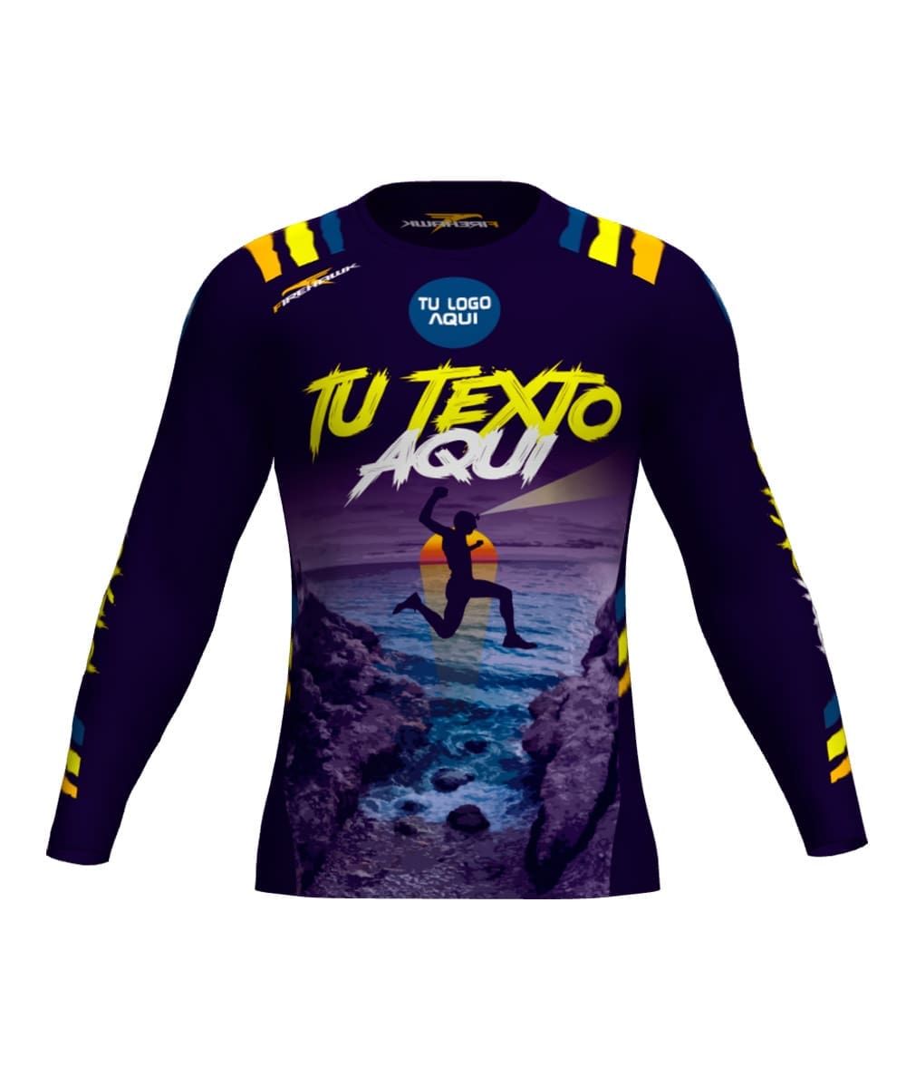 Camiseta M.Larga Trail Running Personalizada # Diseño 36