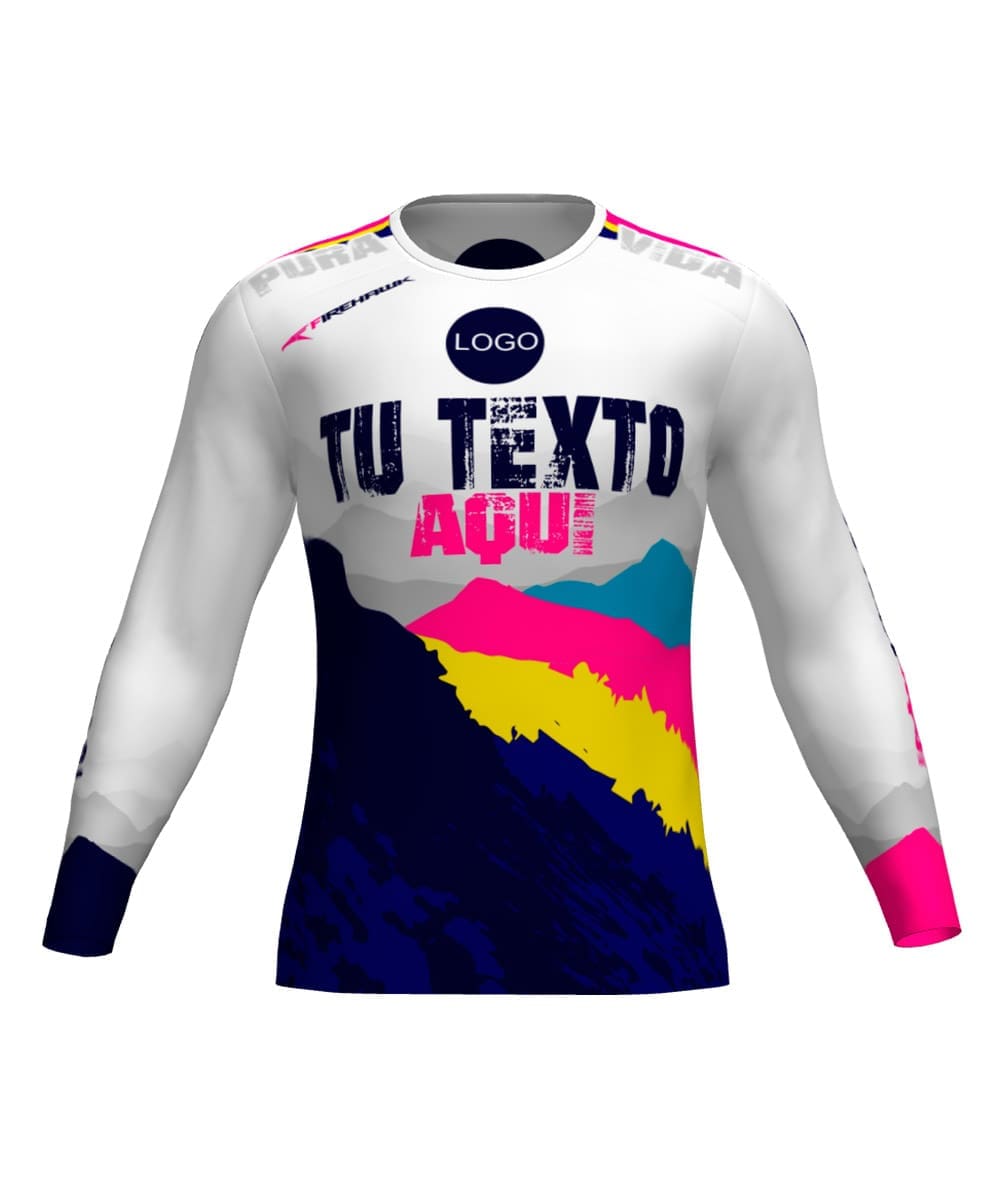 Camiseta M.Larga Trail Running Personalizada # Diseño 38