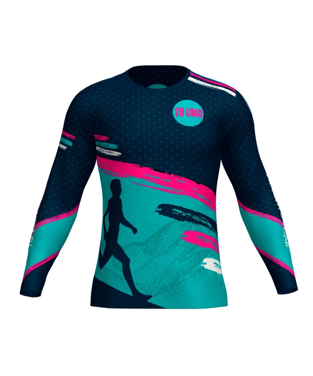 Camiseta M.Larga Trail Running Personalizada # Diseño 32